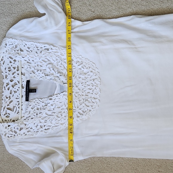 WHBM Lace Inset Sheer Top with Cami - Picture 10 of 11